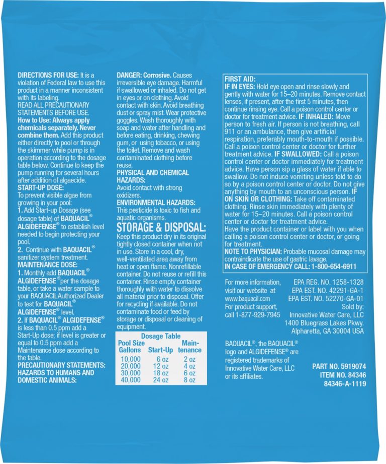 Pool Algaecides Baquacil®